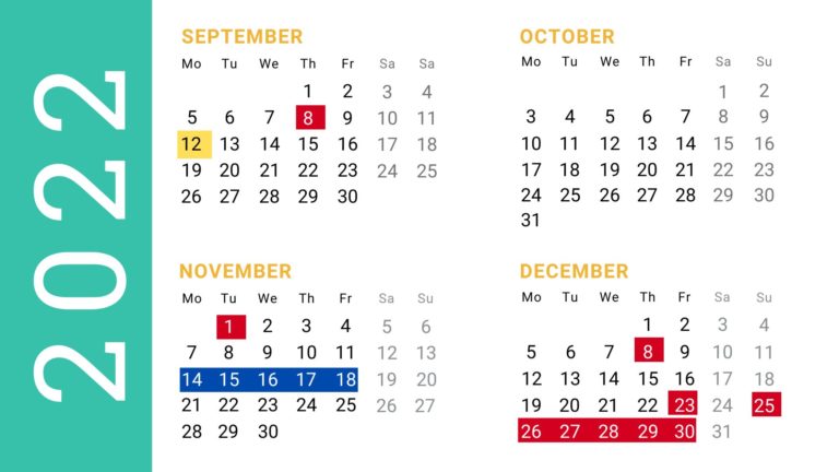 Calendar English 2022-2023 1