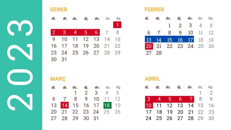 Calendar English 2022-2023 2